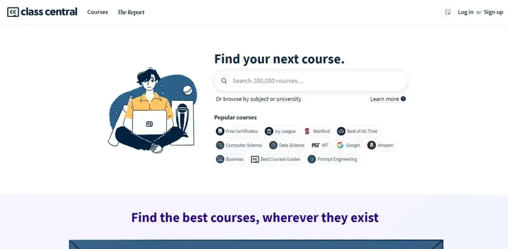 class central - finding best online learning platform