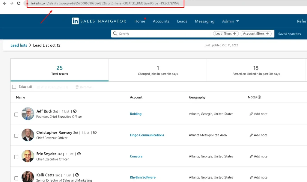 sale navigator we-connect integration tutorial step-2