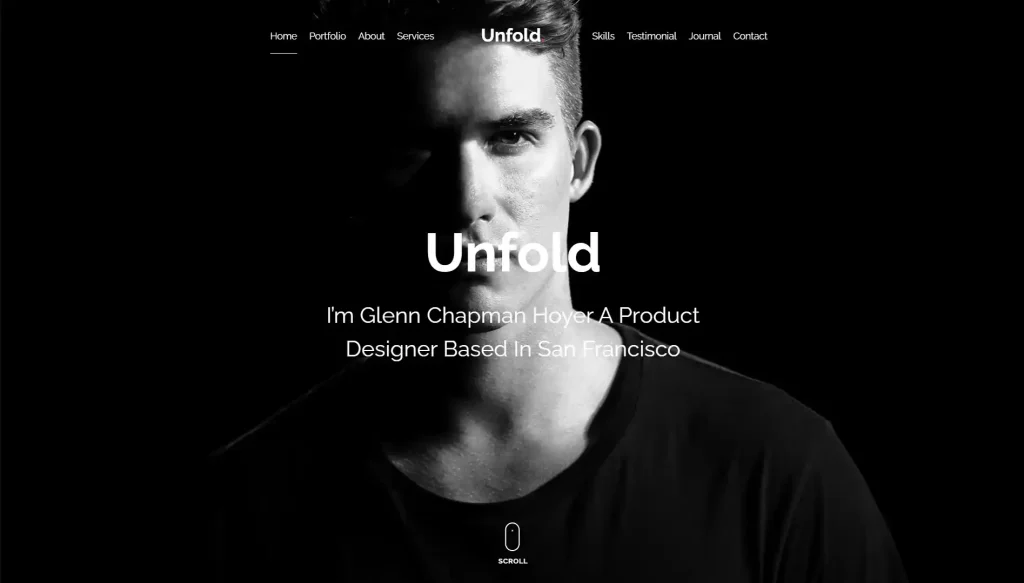 unfold theme image from themewagon